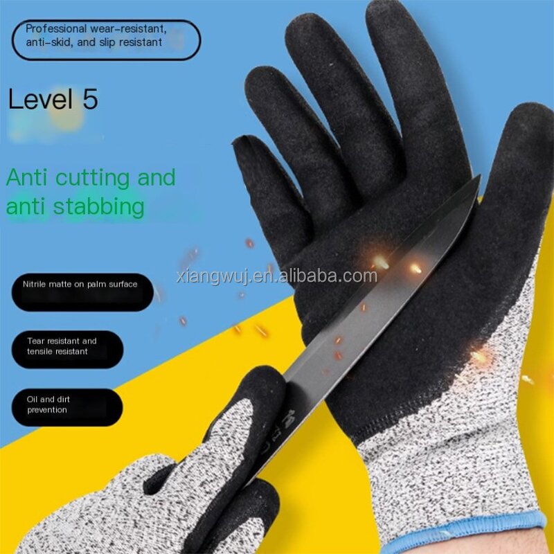 Anti-Cut Gloves Manufacturer - High Quality 5 Grade HPPE Excellent Grip Wear