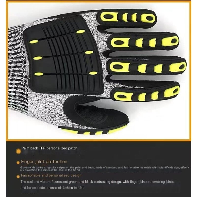 PU Palm Safety Gloves Supplier - Hot Selling 13 Pin Industrial Work Labor