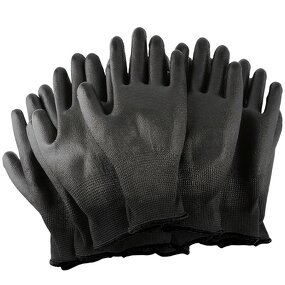 Safety Gloves Supplier - High Quality Black PU Coated Textured Full Surface