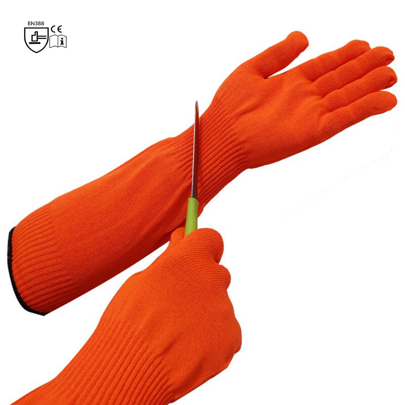 Wrist Arm Protector Supplier - High Quality Level 5 HPPE Anti-Cutting with Gloves