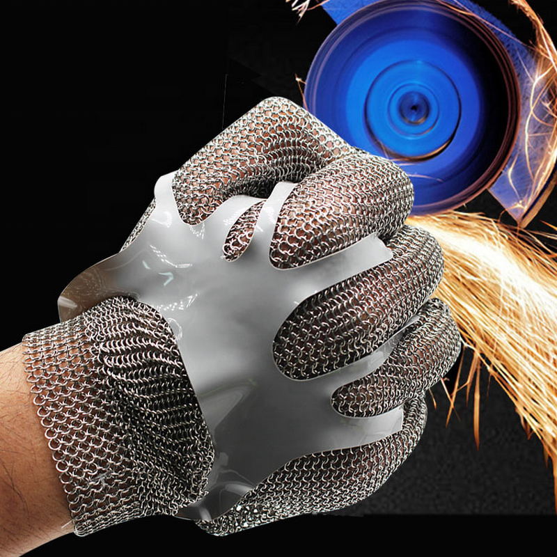 Safety Gloves Supplier - 2025 New Stainless Steel A9 Cut-Proof Food Grade
