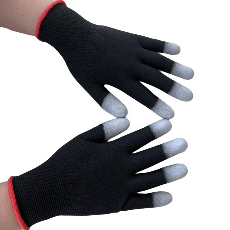 Protective Gloves Supplier - High Quality Men's Polyester Coated Anti-static