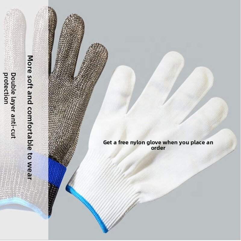 Butcher Gloves Manufacturer - A9 Anti-Cutting Food Grade Stainless Steel Fish