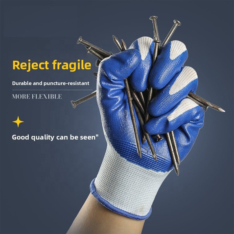 Nitrile Coated Gloves Supplier - Factory Wholesale Premium Thickened Wear-Resistant
