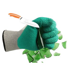 Work Gloves Manufacturer - Hot Spot Cut-Resistant Latex with Pleated Design