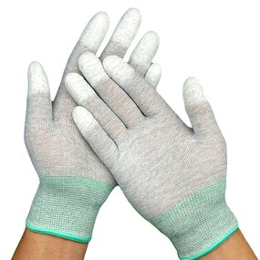 Work Safety Gloves Supplier - High Quality Anti-Static Textured Anti-Slip PU