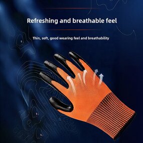 Safety Gloves Manufacturer - High Quality Nitrile Coated Breathable Touch Screen