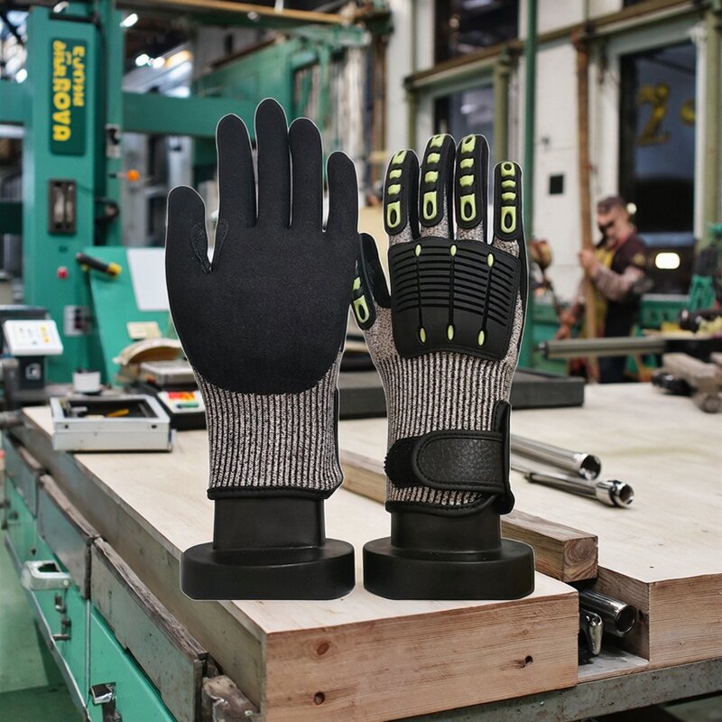 Protective Gloves Supplier - Anti-Cutting 5-Level Hppe TPR Anti-Impact Machinery