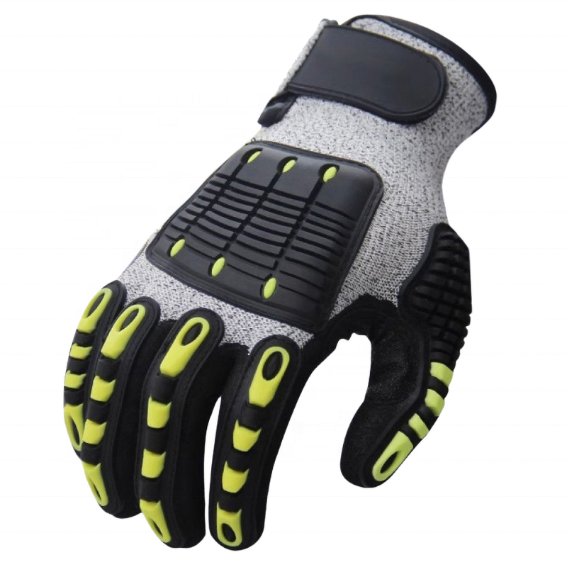 Protective Gloves Supplier - Anti-Cutting 5-Level Hppe TPR Anti-Impact Machinery