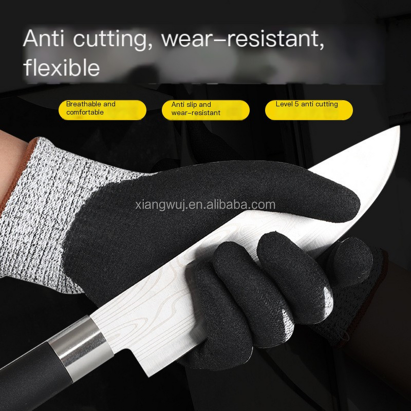 Anti-Cut Gloves Manufacturer - High Quality 5 Grade HPPE Excellent Grip Wear