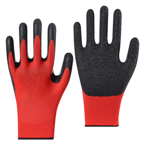 Latex Safety Gloves Factory - High Quality Wrinkle Dip Glue Non-Slip Durable