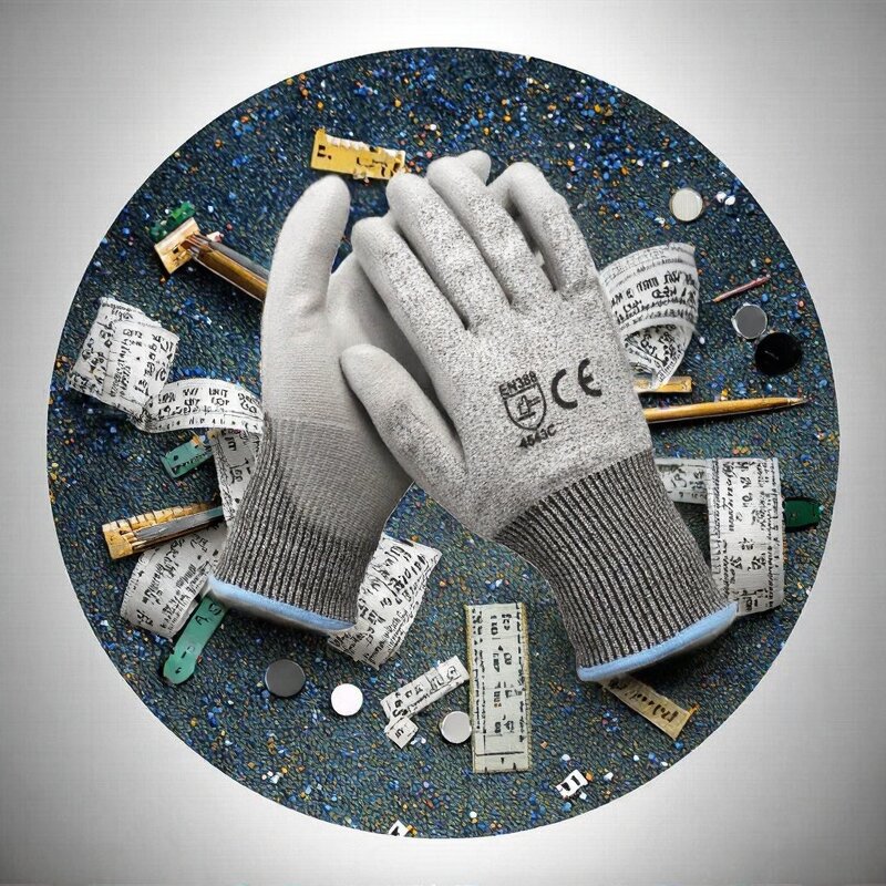 Industrial Safety Gloves Supplier - High Quality A5 Grade HPPE Liner PU Coating