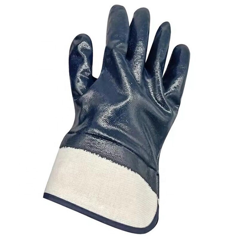 Safety Gloves Factory - High Quality Heavy-Duty Blue Acrylic Full Coating Oil