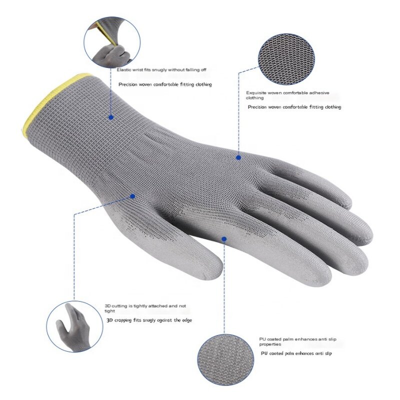 Safety Work Gloves Supplier - High Quality Men's Original Wholesale PU Coated