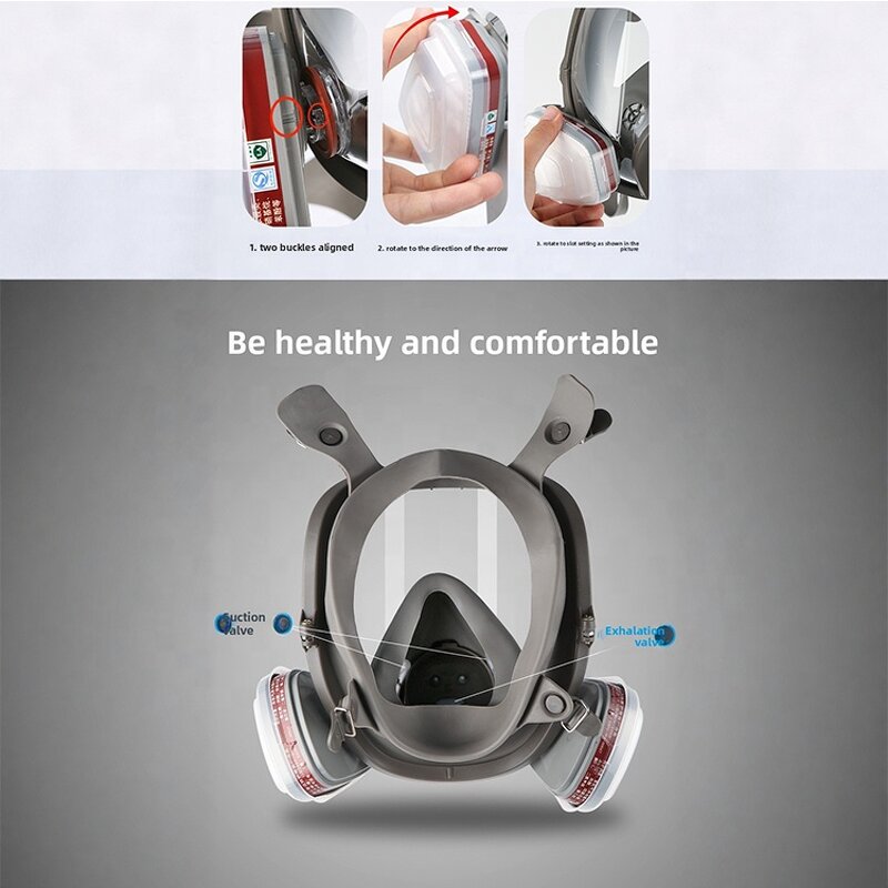 Gas Mask Factory - 6800 Full Face Reusable with Activated Carbon Filter
