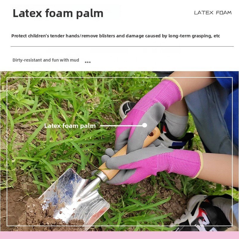 Garden Work Gloves Manufacturer - High Quality Non-Slip Latex Waterproof Children