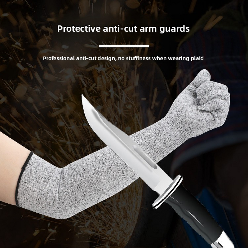 Wrist Arm Protector Supplier - High Quality Level 5 HPPE Anti-Cutting with Gloves