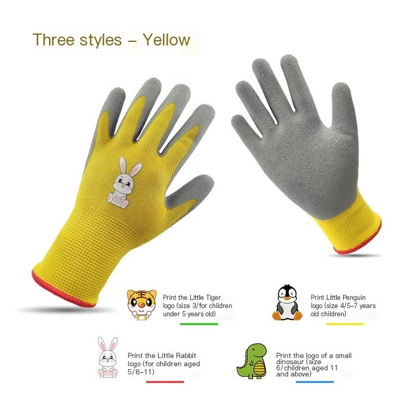 Garden Work Gloves Manufacturer - High Quality Non-Slip Latex Waterproof Children