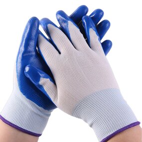 Safety Gloves Factory - High Quality Thickened Industrial Nylon Anti-Static Anti-Slip