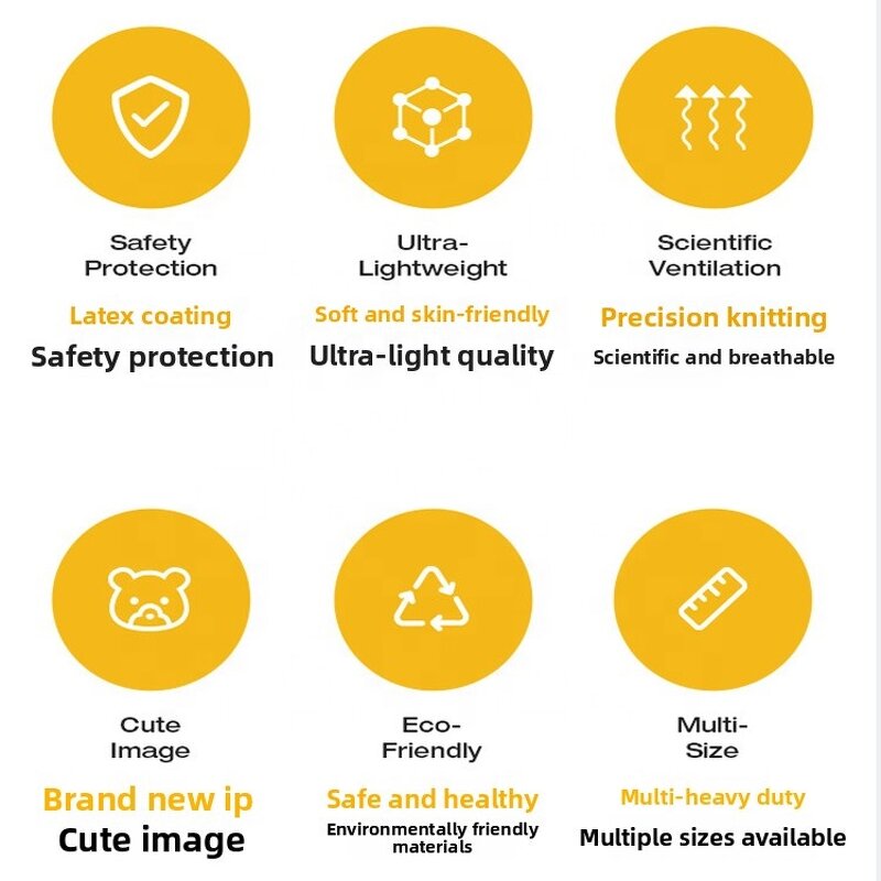 Safety Gloves Supplier - Wholesale Safe & Cute Children's Non-Slip Wrinkle Latex