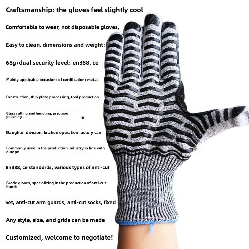 Silicone Gloves Supplier - High Quality Grade 5 Anti-Cut-Proof Non-Slip Stab