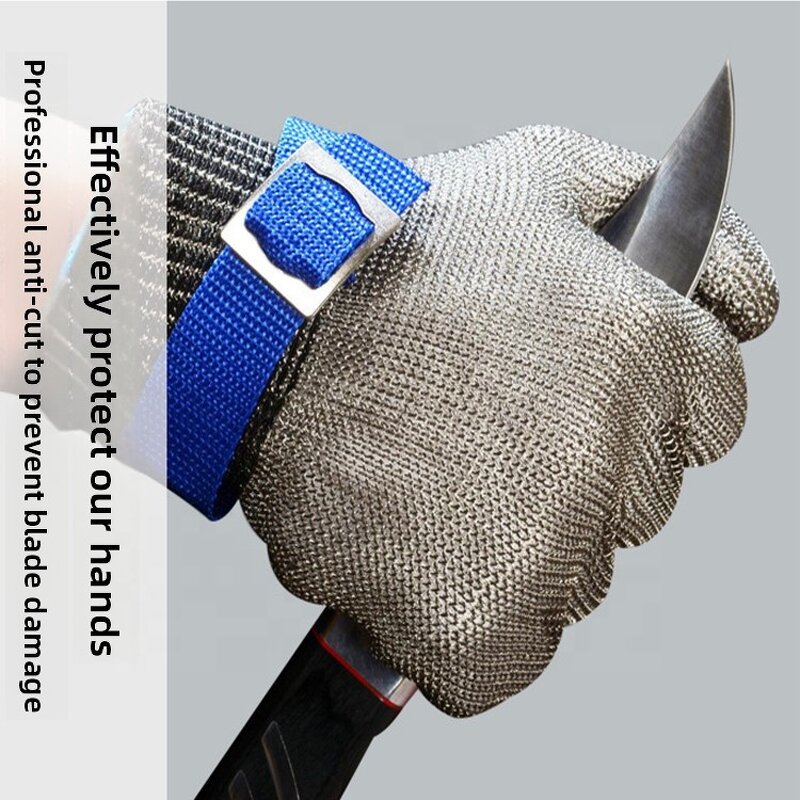 Butcher Gloves Manufacturer - A9 Anti-Cutting Food Grade Stainless Steel Fish