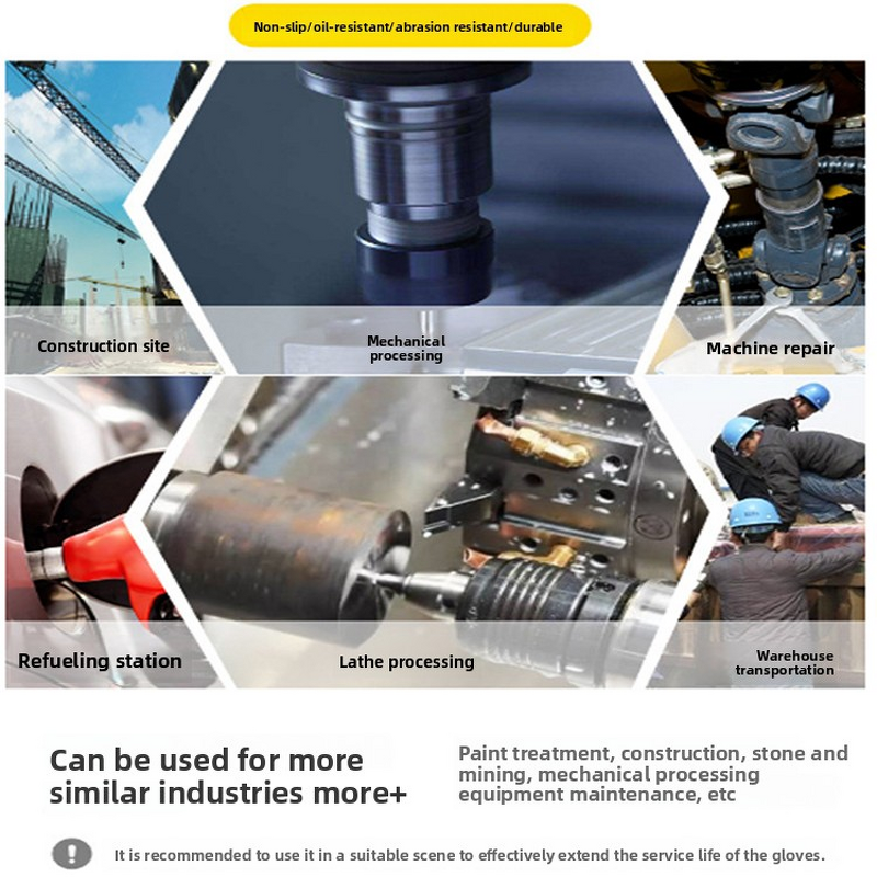 Nitrile Safety Gloves Supplier - Heavy-Duty Full-Coated Chemical-Resistant Oil