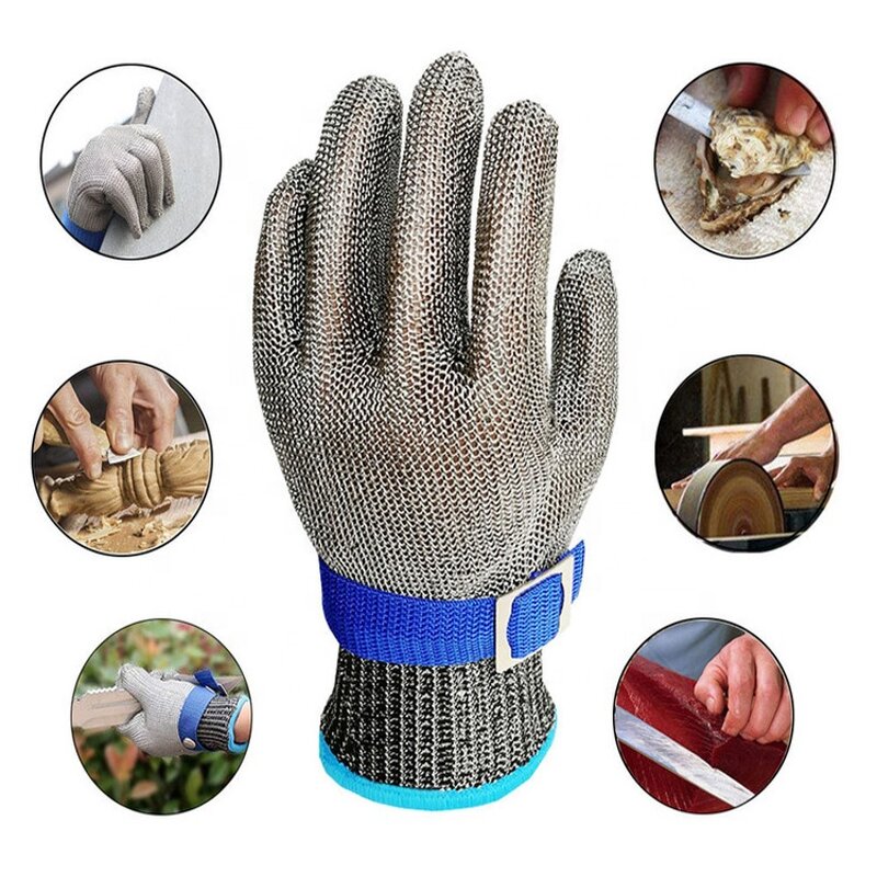 Butcher Gloves Manufacturer - A9 Anti-Cutting Food Grade Stainless Steel Fish