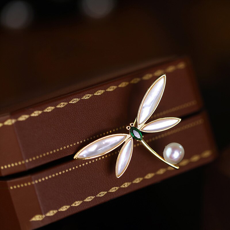 Pearl Dragonfly Brooch Manufacturer - OEM/ODM Cute Women High-end Niche Exquisite Brooch