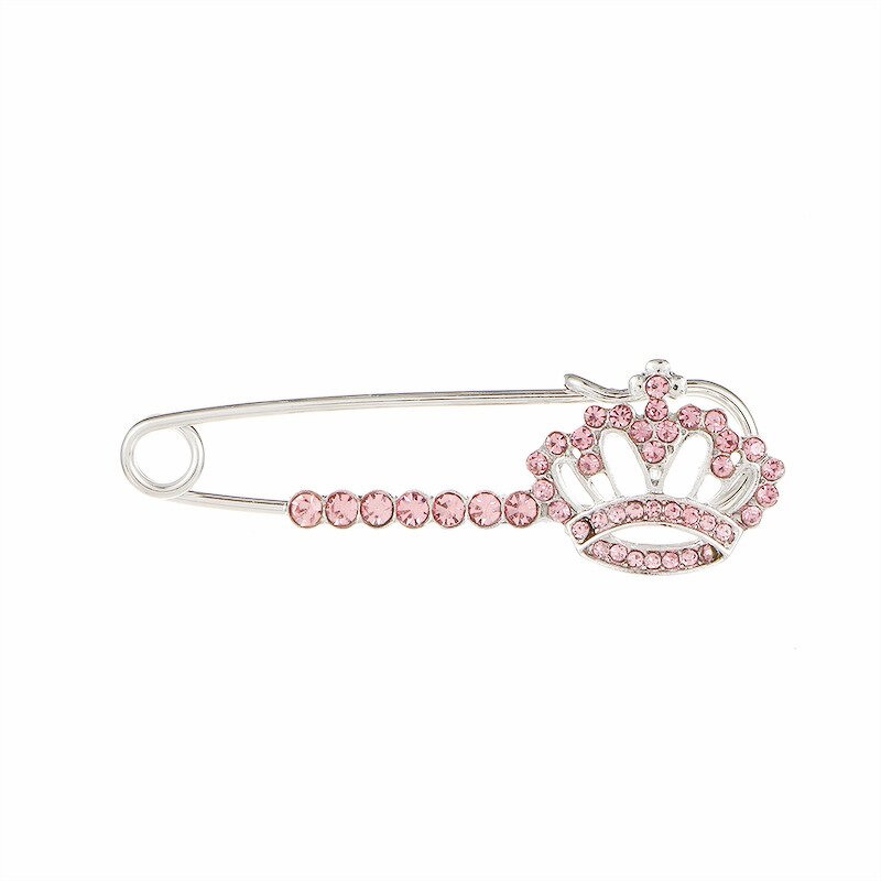 Crown Brooch Factory - OEM/ODM Wholesale Alloy Crystals Elegant Pins for Women Dress