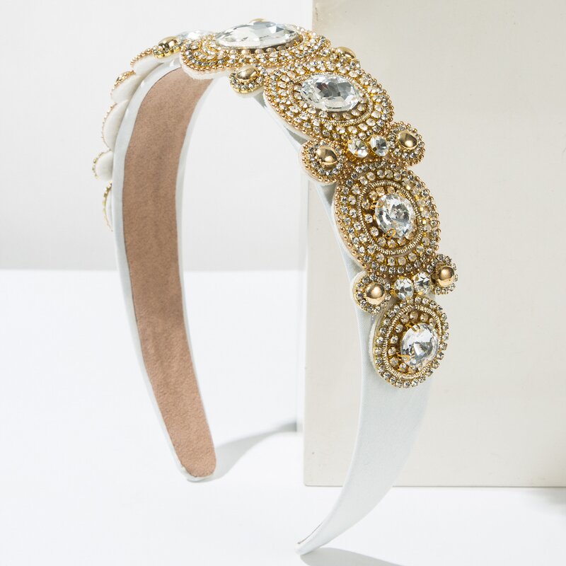 Headband Factory - OEM/ODM Wholesale Retro Baroque Fashion Luxury Colored Rhinestone