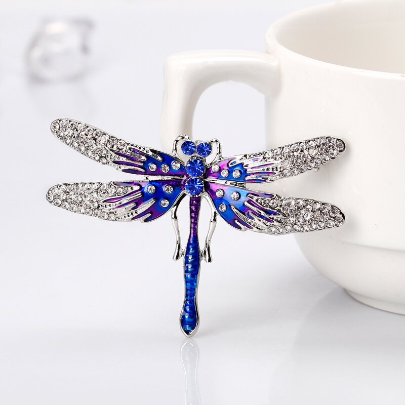 Dragonfly Brooch Manufacturer - OEM/ODM European American Fashion Versatile Oil Dripping Clothing