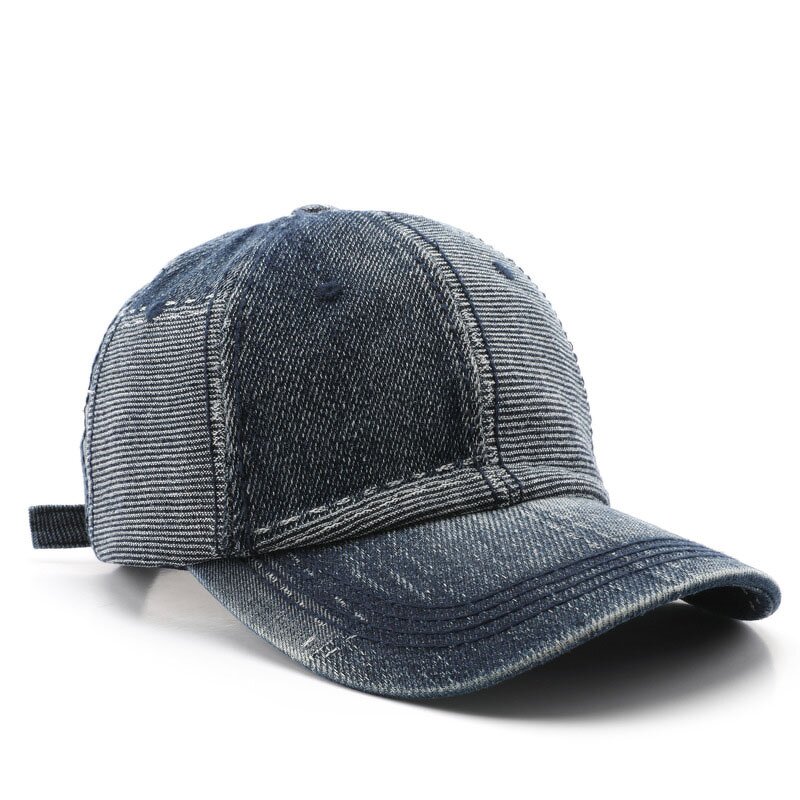 Baseball Hat Factory - OEM/ODM Embroidered Washed Vintage Adjustable 6 Panel Denim
