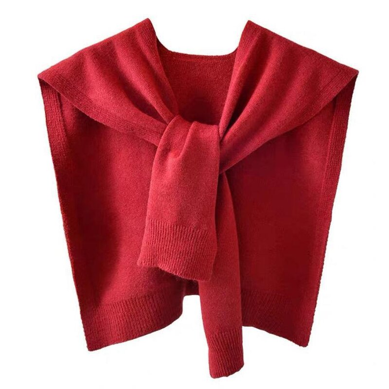 Knitted Shawl Factory - OEM/ODM Women's Outer Decorative Solid Color Fashion Top