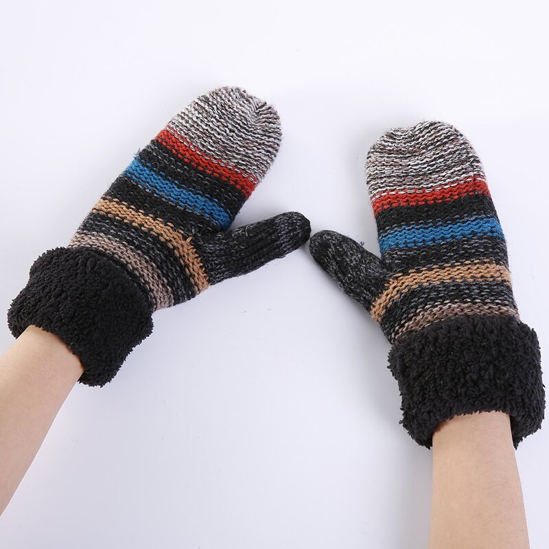 Jacquard Gloves Manufacturer - OEM/ODM Wholesale Acrylic Knitted Warm Winter with Fleece Lining