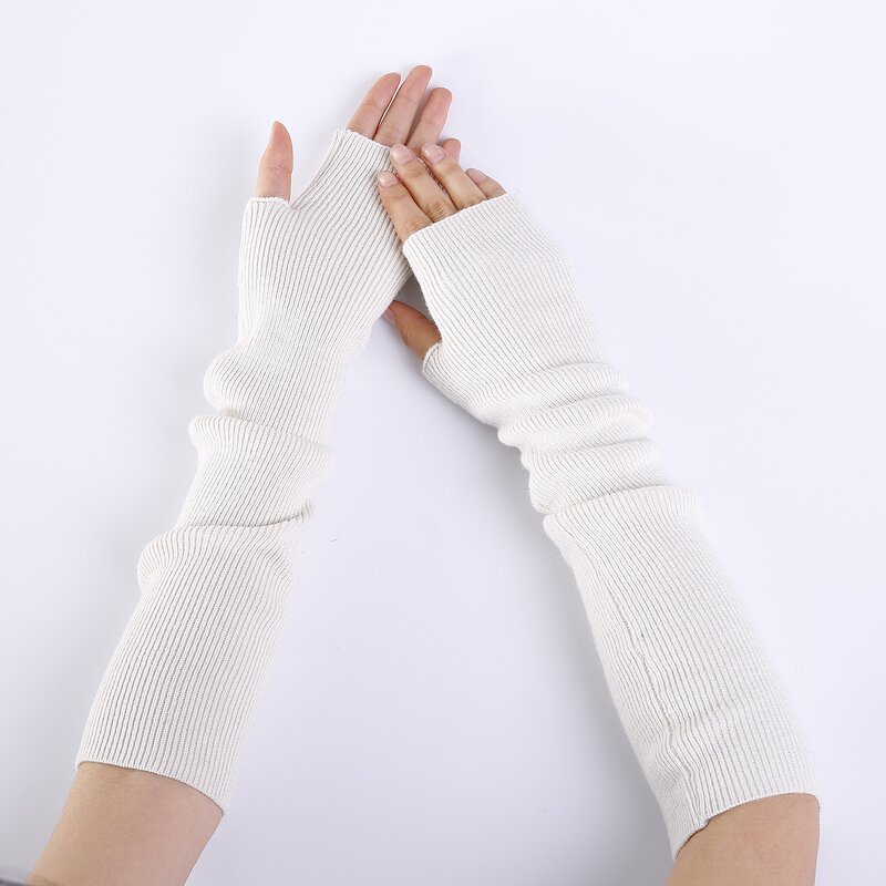 Long Arm Gloves Manufacturer - OEM/ODM High Quality Soft Solid Color Winter Knitted for Cycling