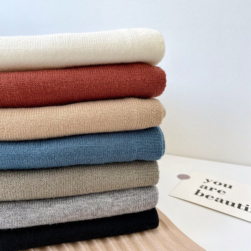 Knitted Scarf Factory - OEM/ODM for Women Autumn Winter Fashion Versatile Solid Color