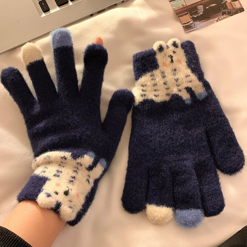 Fashion Gloves Manufacturer - OEM/ODM Hot Sale Knitted Cartoon Winter Outdoor Women Warm
