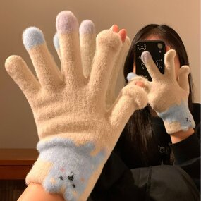 Fashion Gloves Manufacturer - OEM/ODM Hot Sale Knitted Cartoon Winter Outdoor Women Warm