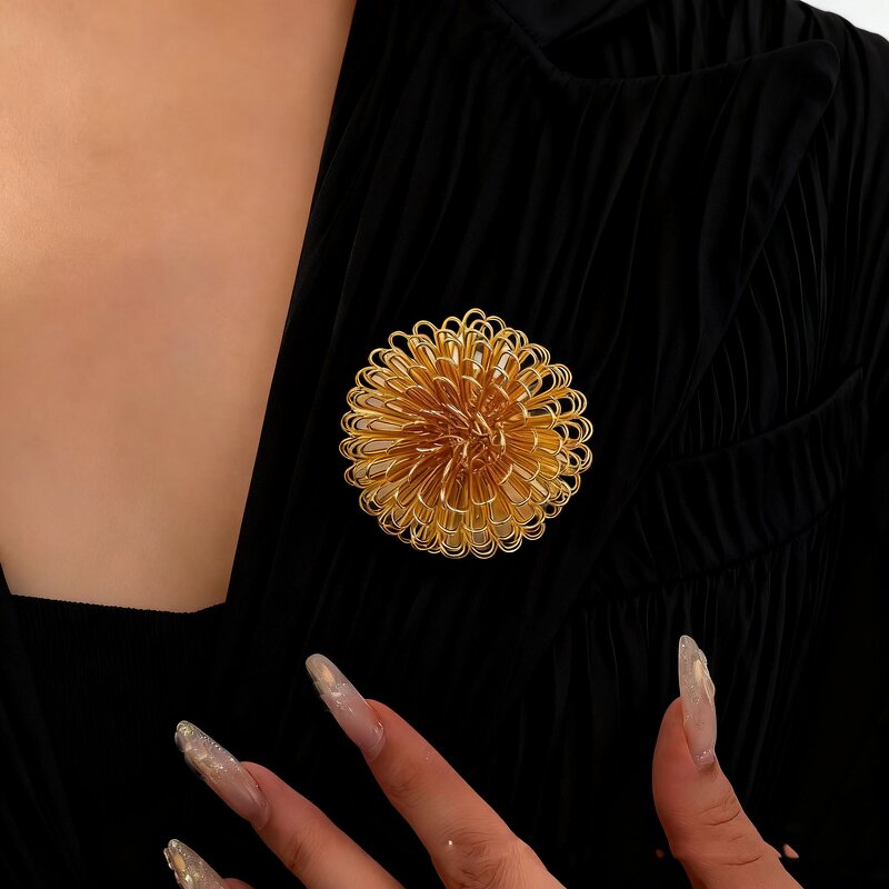 Vintage Brooch Manufacturer - OEM/ODM Exquisite Alloy Pin Women's Fashionable Plated Jewelry