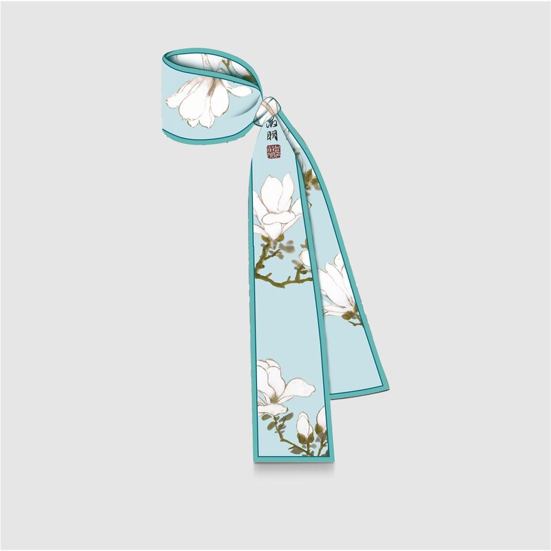 Small Scarf Manufacturer - OEM/ODM Women's Long Strips Ribbons Tied Bags Decorative Handle