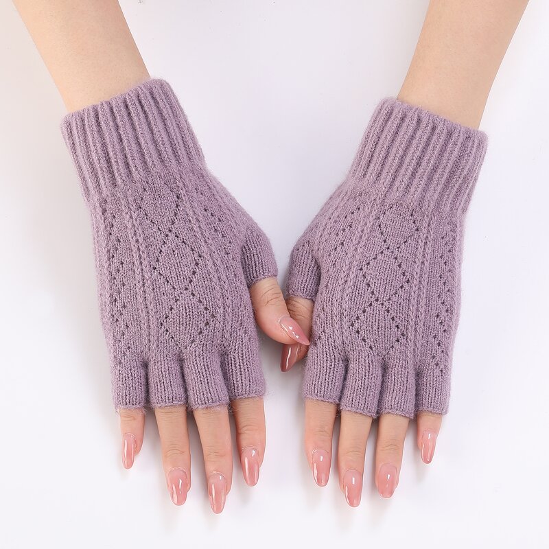 Fingerless Sleeve Gloves Factory - OEM/ODM Women's Hollow Finger Arm Cover Autumn Winter Fashion