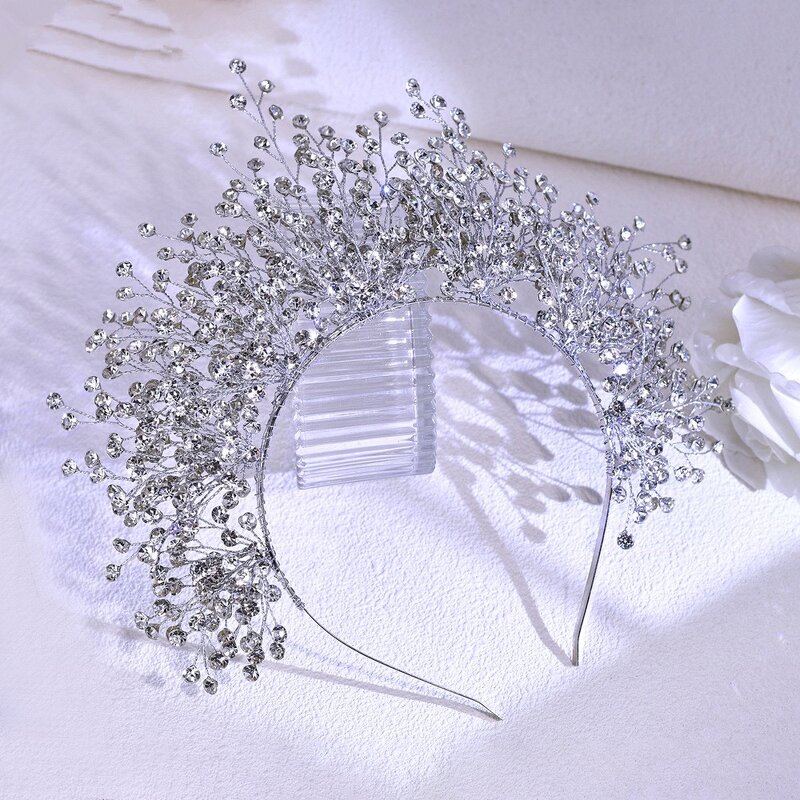Bridal Crown Manufacturer - OEM/ODM European American Fashion Crown Hair Strap Luxury Princess