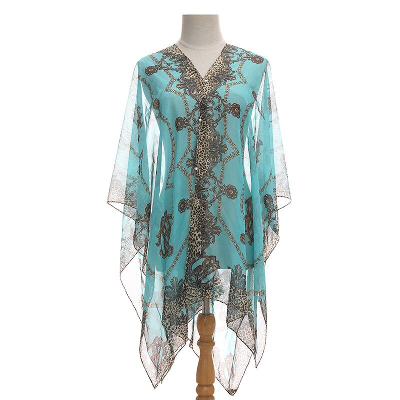 Silk Scarf Manufacturer - OEM/ODM Summer Hot Selling Chiffon Printed Beach Towel Sunshade