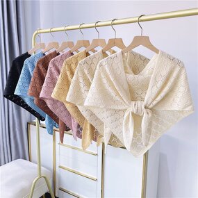 Knitted Shawl Manufacturer - OEM/ODM Spring Summer Women Fashionable Thin Versatile Outdoor Small
