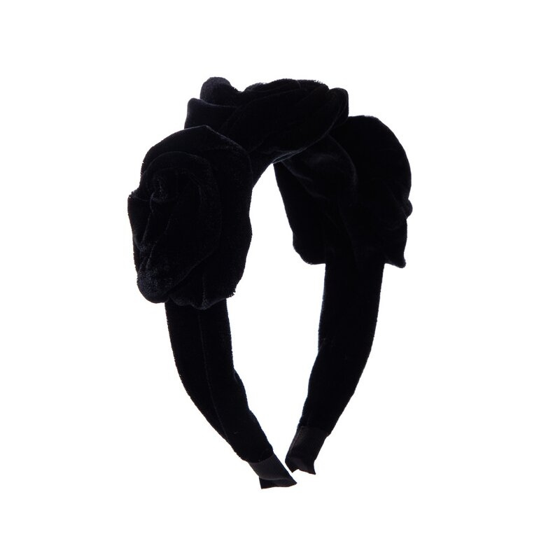Headband Manufacturer - OEM/ODM Creative Korean Multi-Layered Velvet Floral Large Flower