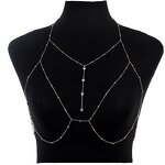 Body Chain Necklace Factory - OEM/ODM Luxury Crystal Rhinestone Hot Selling 18K Gold Plated