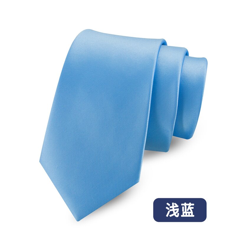 Polyester Tie Manufacturer - OEM/ODM Men Solid Business Narrow Solid Color Shirt Match