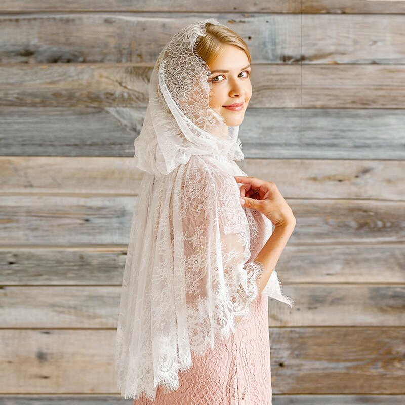 Muslim Veil Manufacturer - OEM/ODM Shoulder Draped Cross-border Foreign Trade Lace Bridal Covering