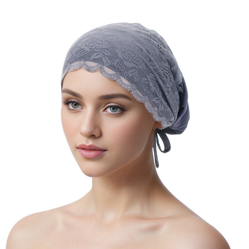 Muslim Hat Factory - OEM/ODM 2025 New Arrivals Women Lace Arabic Floral